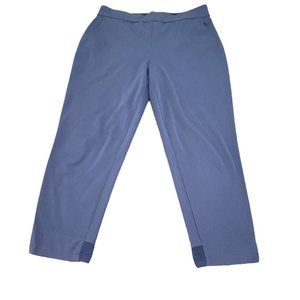Ministry Of Supply Womens Blue Kinetic Pull On Pants High Rise Stretched Size 12